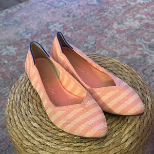 Rothy’s Stylish Pink Striped Women's Flats